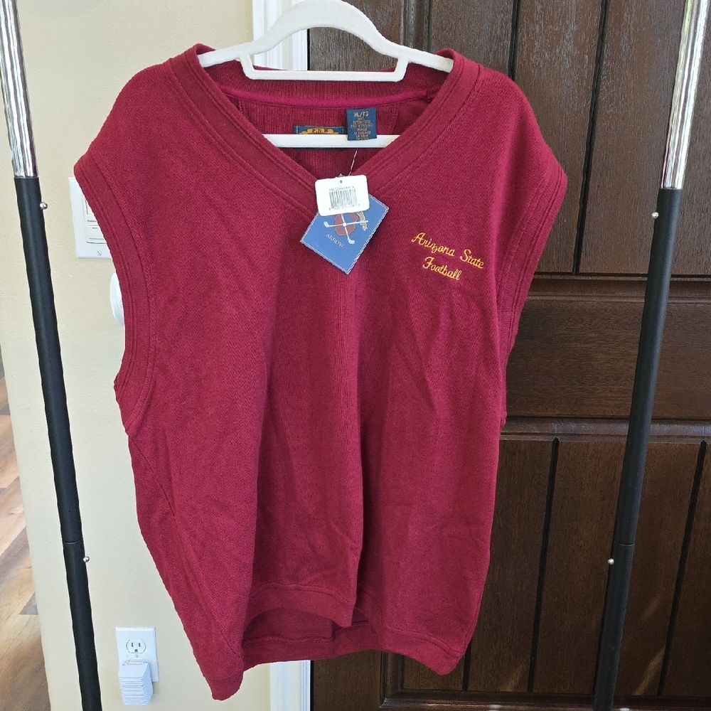Arrow Red Arizona State Football Sweater Vest